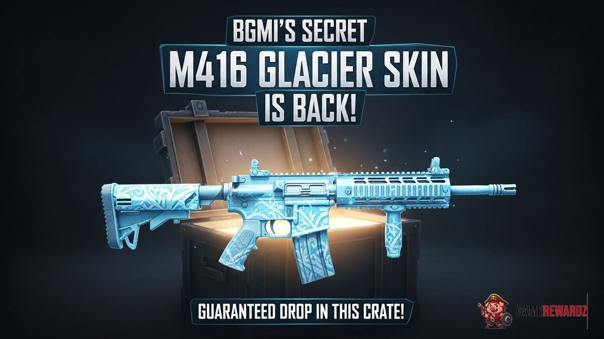 BGMI’s Secret M416 Glacier Skin is Back – Guaranteed Drop in This Crate!